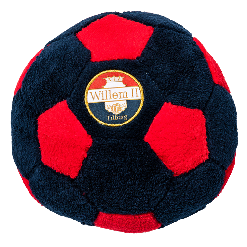 Willem II Baby Pluche Bal - Navy/rood Willem II Baby Pluche Bal - Navy/rood