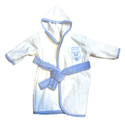 Willem II Baby Badjas - Wit/Blauw Willem II Baby Badjas - Wit/Blauw