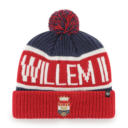 47 Brand Willem II '47 Calgary Beanie Rood/Navy - Senior