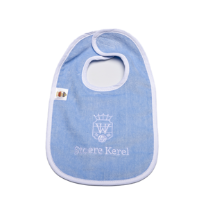 Willem II Willem II Baby Slabbetje - Stoere Kerel - Blauw