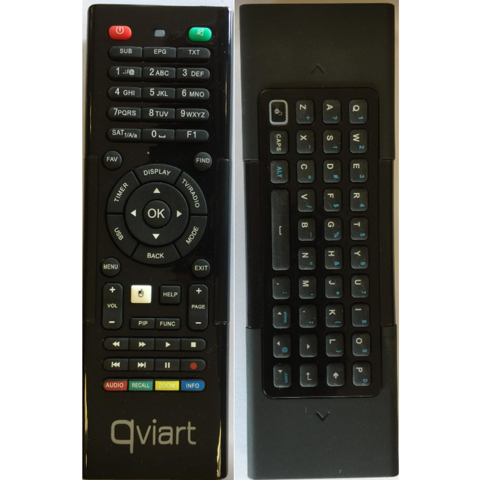 QVIART REMOTE CONTROL QVIART DOUBLE KEYB. AIR MOUSE GAME CONTROLE