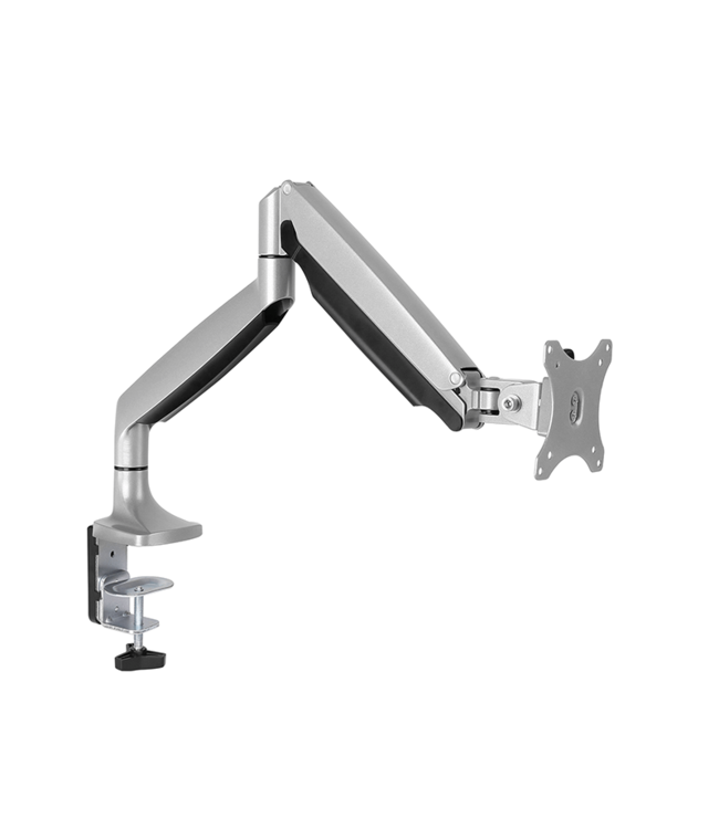 DQ Wall-Support Monitorarm Nika Silver- with gas spring