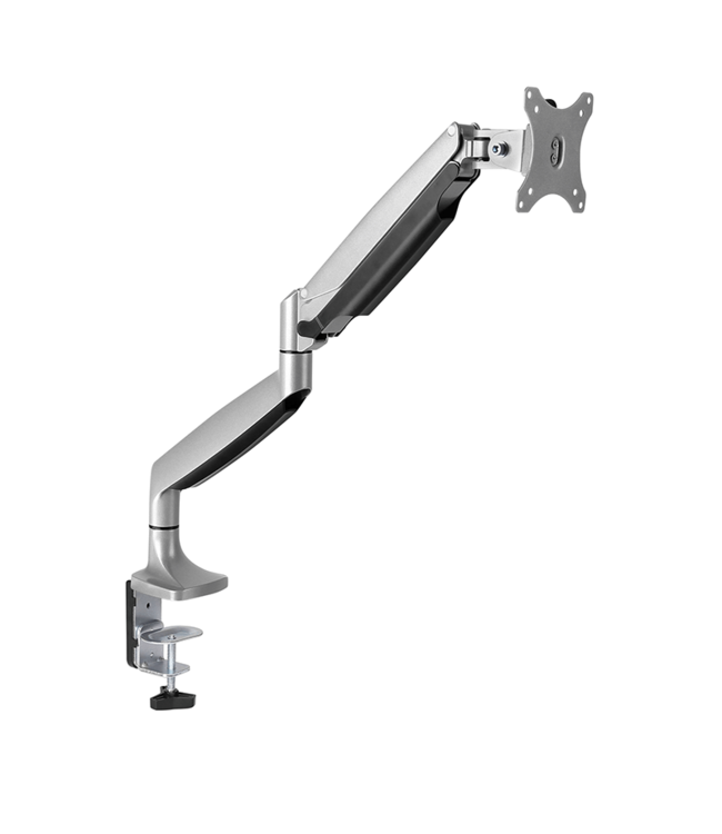 DQ Wall-Support Monitorarm Nika Silver- with gas spring