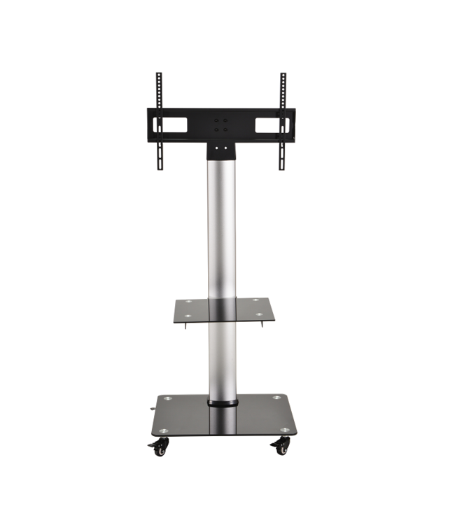 DQ Wall-Support Mobile TV Stand Adrian 2 Silver