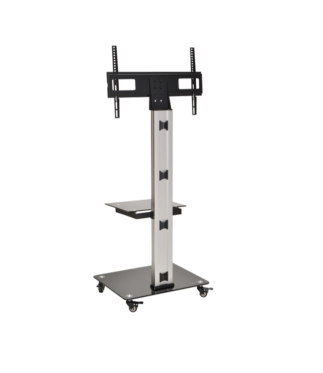 DQ Wall-Support Mobile TV Stand Adrian 2 Silver