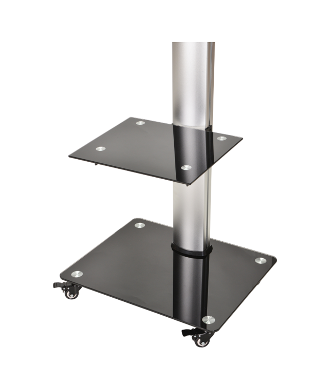 DQ Wall-Support Mobile TV Stand Adrian 2 Silver
