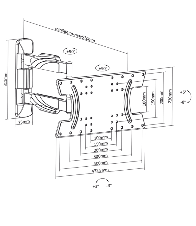 MyWall TV beugel HL 30 L - LG OLED Series