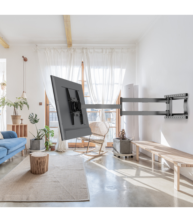 XTRARM 2e Kansje Ferrom 120 cm Rotate 400 TV beugel zwart