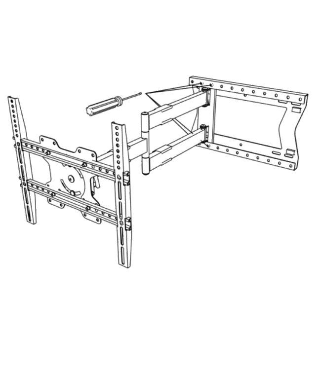 XTRARM Tantal 80 cm Flex 400 TV Beugel zwart