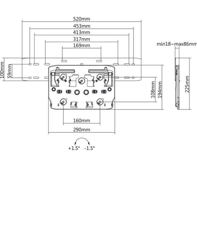 MyWall Second chance TV bracket HL33L - Samsung® Q-Series