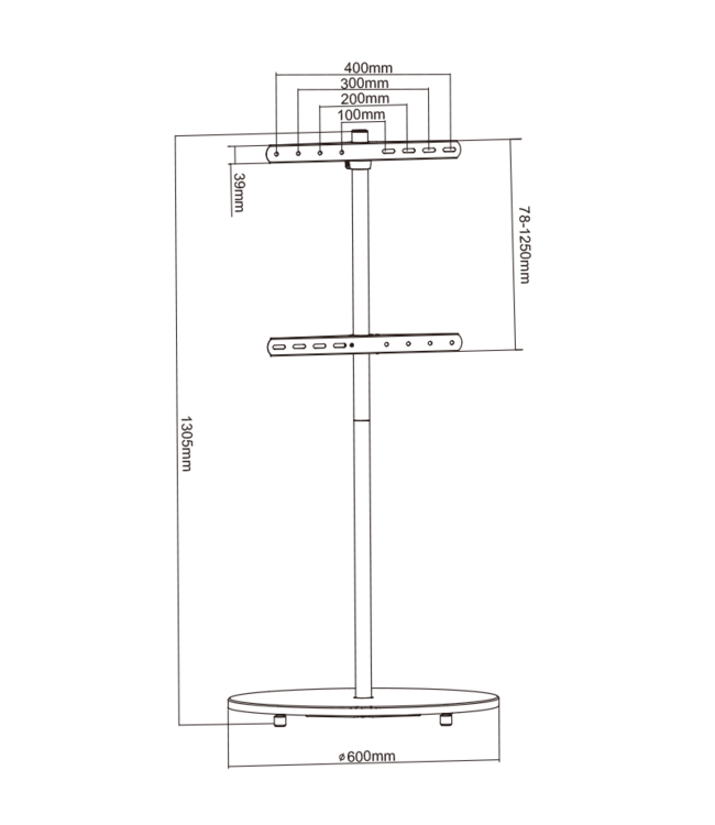 XTRARM Arius TV standaard ahorn fineer & echt hout
