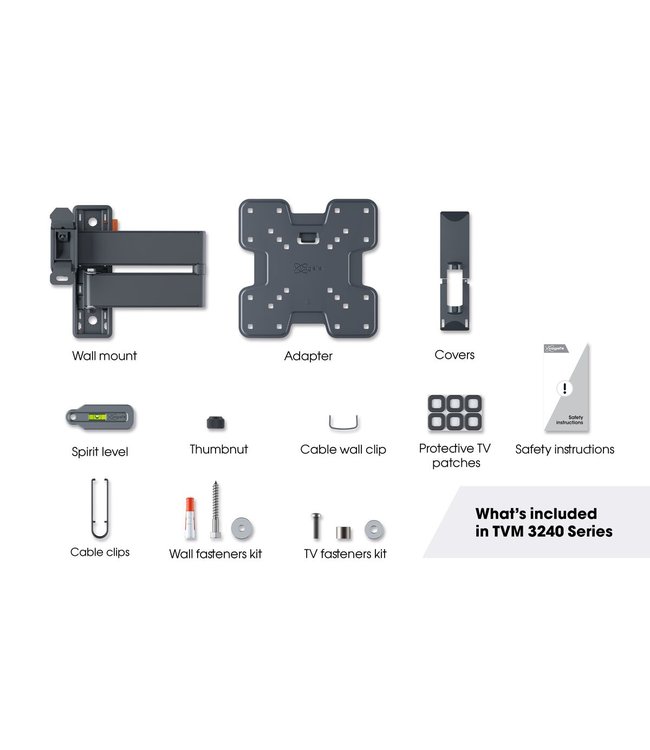 Vogel's TVM 3245 Full Motion+ S TV Beugel Zwart