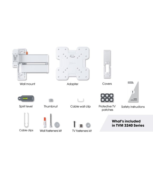 Vogel's TVM 3245 Full Motion+ S TV Beugel Wit