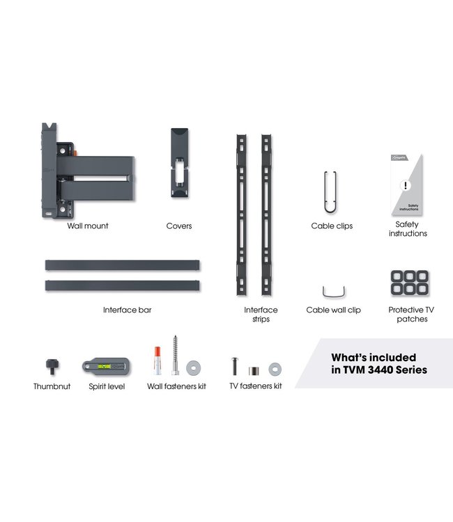 Vogel's TVM 3445 FULL MOTION+ M WALL MOUNT Black