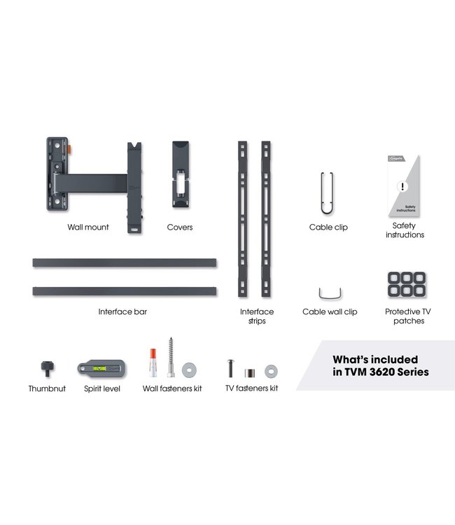 Vogel's TVM 3625 Full Motion L TV Beugel Zwart