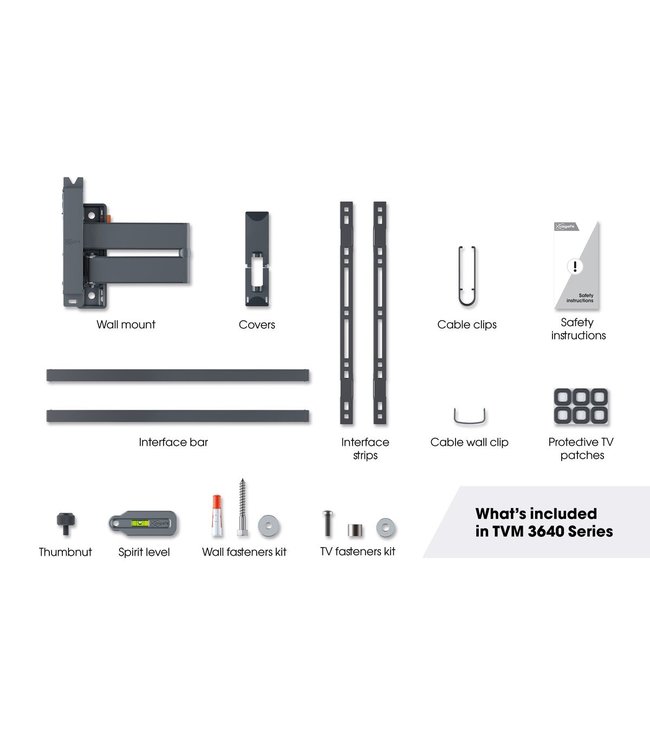 Vogel's TVM 3645 FULL MOTION+ L WALL MOUNT Black