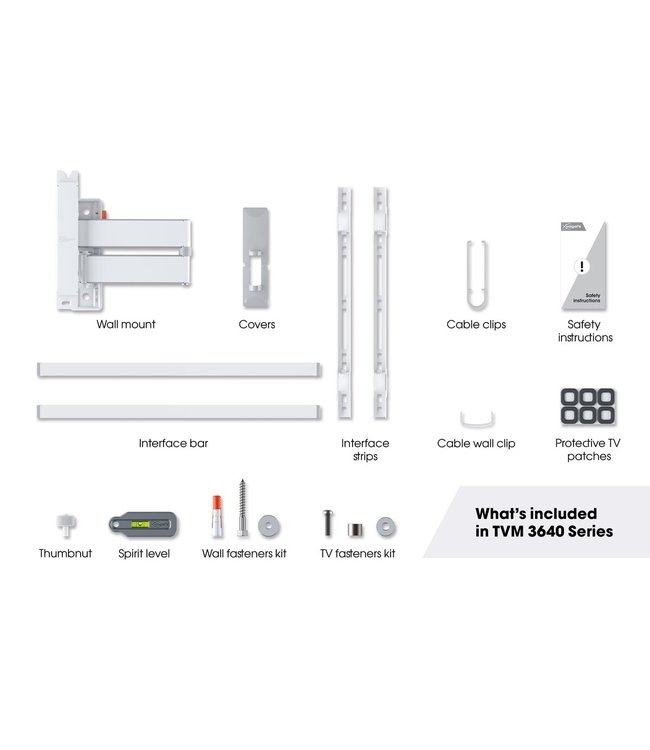 Vogel's TVM 3645 Full Motion+ L TV Beugel Wit