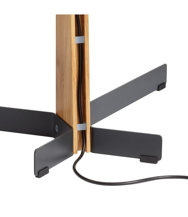 Vogel's TVS 3695 Vloerstandaard Eiken en Staal Zwart