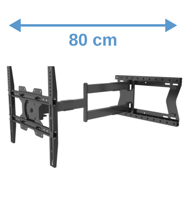 DQ Wall-Support 2e Kansje Hercules 2.0 80 cm Fixed VESA 400 TV beugel