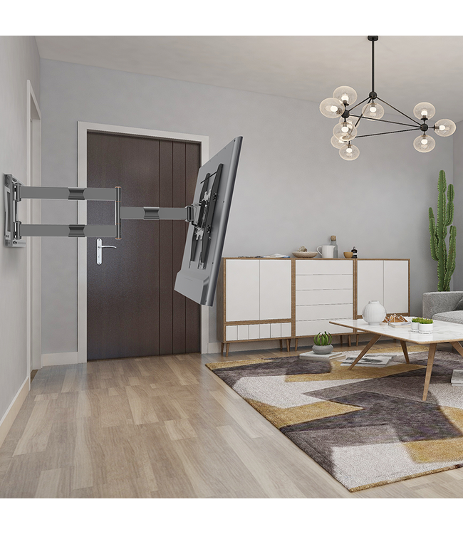 XTRARM 2e Kansje Crius 100 cm Rotate VESA 600 TV Beugel zwart