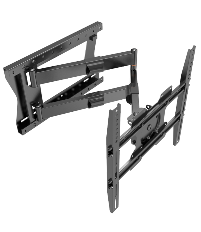 DQ Wall-Support 2e Kansje Hercules 2.0 80 cm Flex VESA 400 TV Beugel zwart