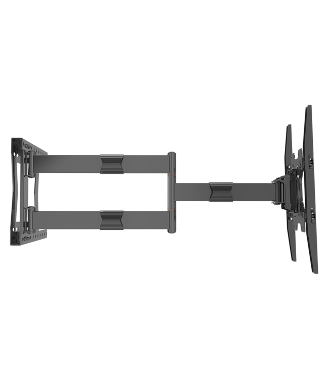 DQ Wall-Support 2e Kansje Hercules 2.0 80 cm Flex VESA 400 TV Beugel zwart