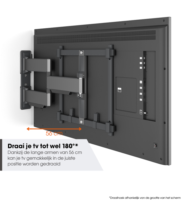 Vogel's TVM 5445 Draaibare tv-beugel 32 -65 inch platinumgrijs