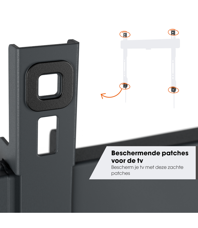 Vogel's TVM 5645 Draaibare tv-beugel 40 -77 inch platinumgrijs