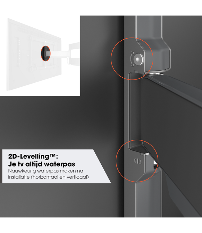Vogel's TVM 5845 Draaibare tv-beugel  55 -100 inch platinumgrijs