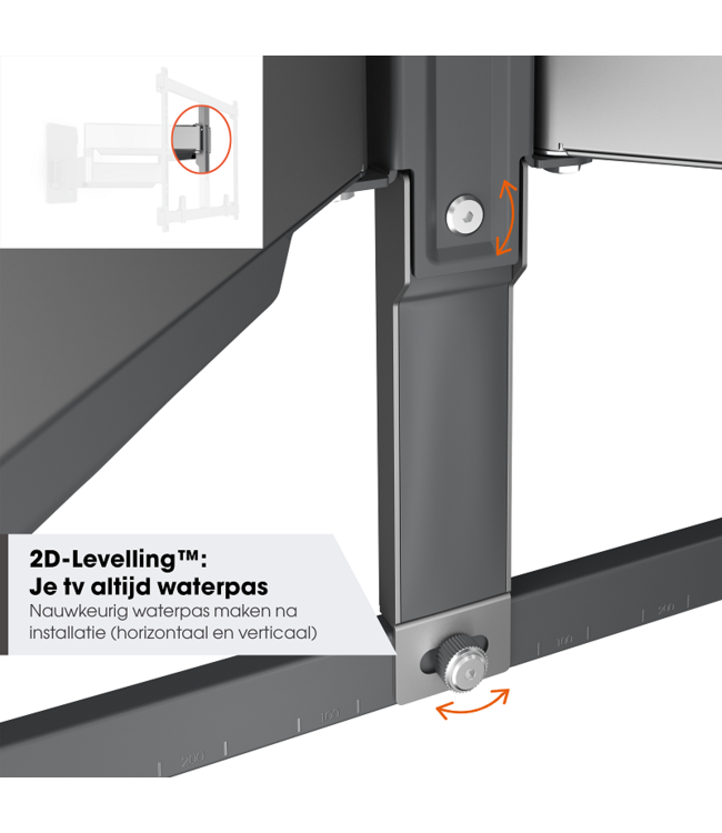 Vogel's TVM 5855 Draaibare tv-beugel  55 -100 inch platinumgrijs