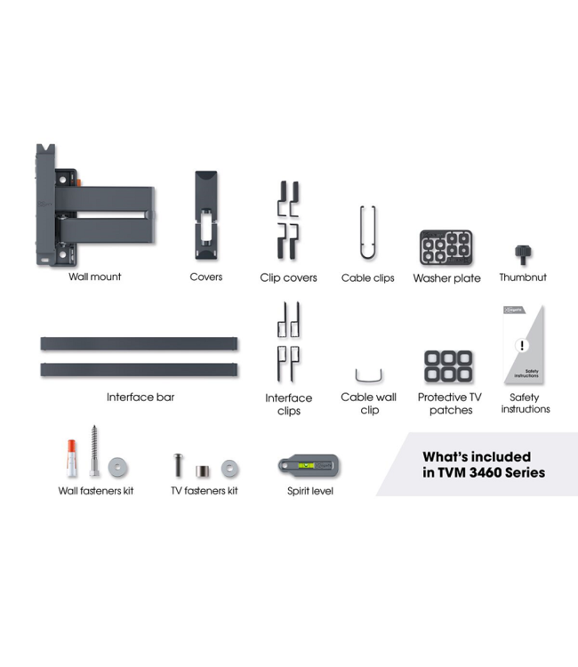 Vogel's TVM 3465 Full Motion+ M TV Beugel OLED Zwart