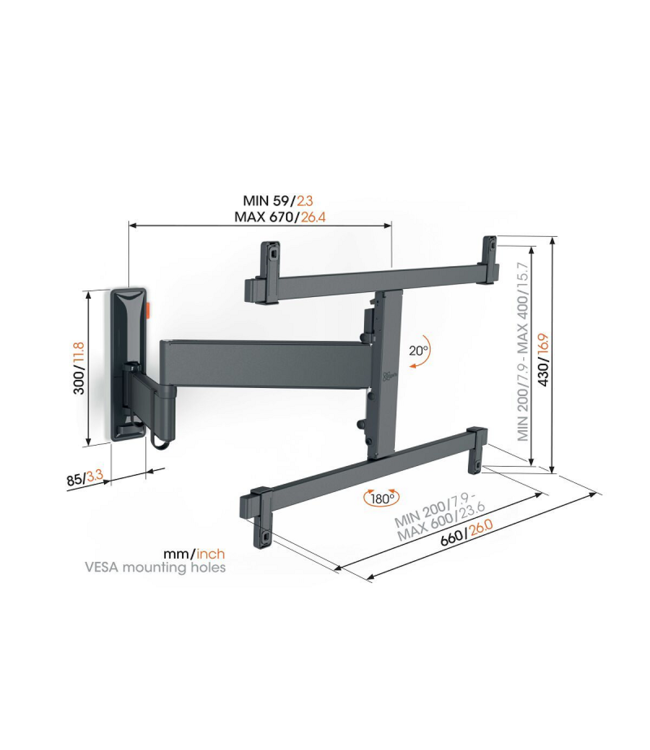 Vogel's TVM 3665 FULL MOTION+ L MOUNT OLED
