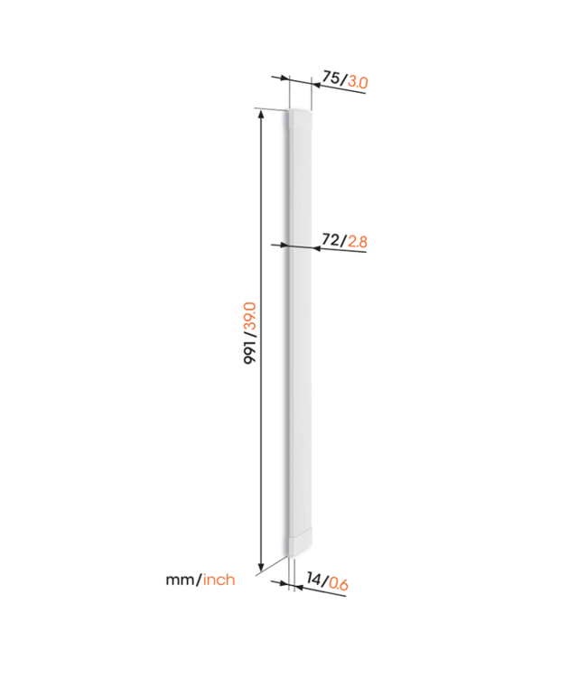 Vogel's TVA 7000 kabelgoot wit Signature