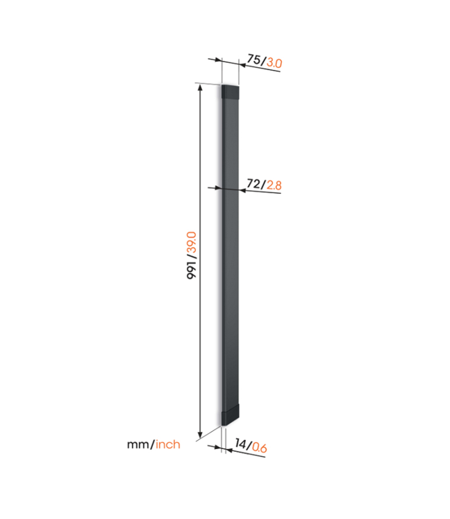 Vogel's TVA 7000 kabelgoot zwart Signature