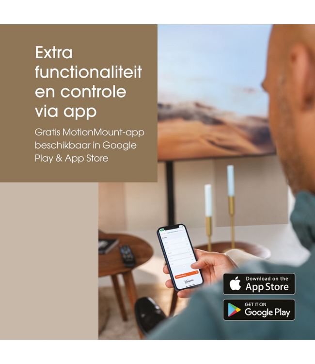 Vogel's TVM 7675 Elektrische tv-muurbeugel (zwart)