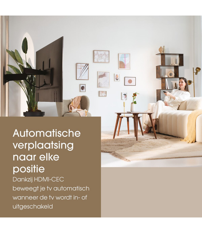 Vogel's TVM 7675 Elektrische tv-muurbeugel (zwart)