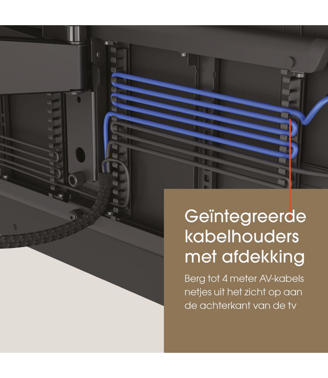 Vogel's TVM 7675 Elektrische tv-muurbeugel (zwart)