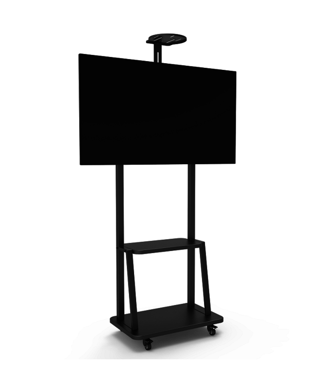 DQ Wall-Support Mobile TV Stand Artemis Black