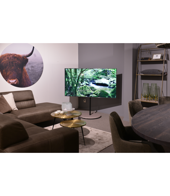 XTRARM 2e Kansje Arius TV standaard grijs houtprint