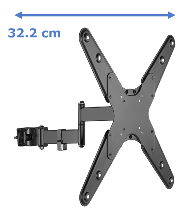 DQ Wall-Support DQ Astro TV bracket for pole black