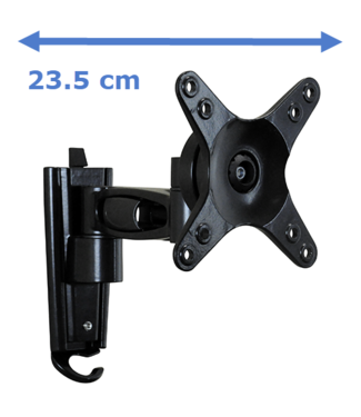 DQ Wall-Support L38 Two Black TV Wall Mount