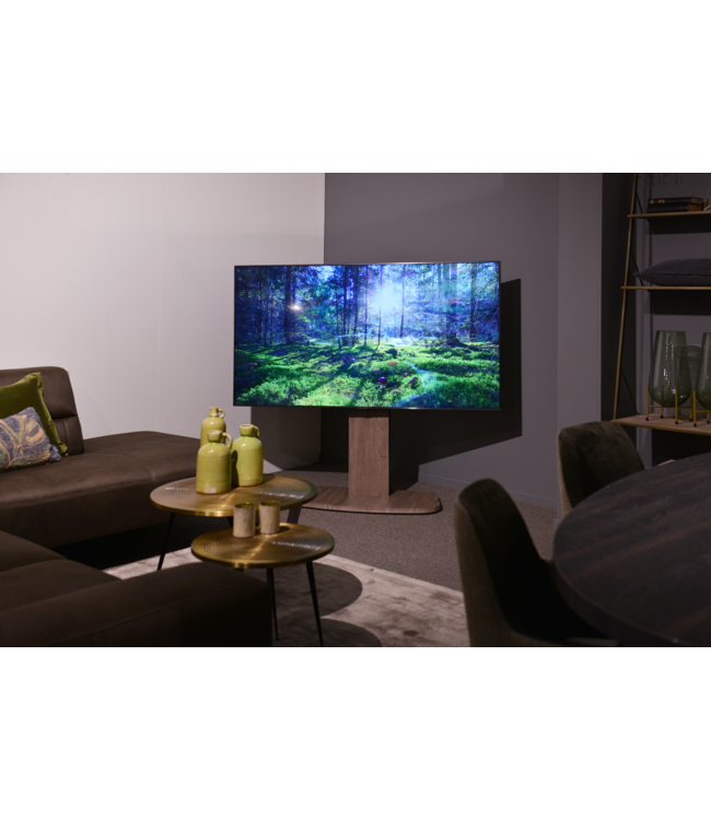 XTRARM Ferro TV standaard grijs houtprint