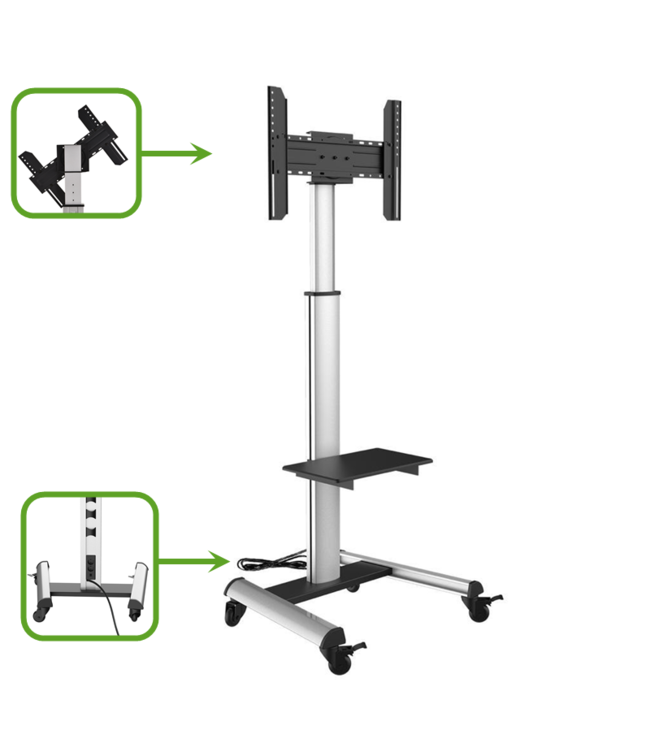 XTRARM TV standaard Proton 500 stopcontact&usb