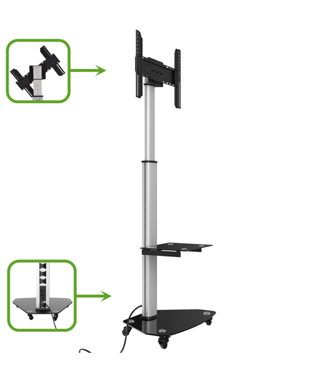 XTRARM TV standaard Cosmo zwart - Copy - Copy