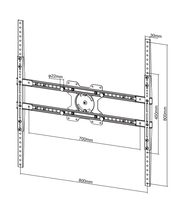 XTRARM XTRARM Extensionset VESA 800
