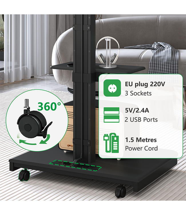 XTRARM XTRARM TV standaard Elite manueel zwart