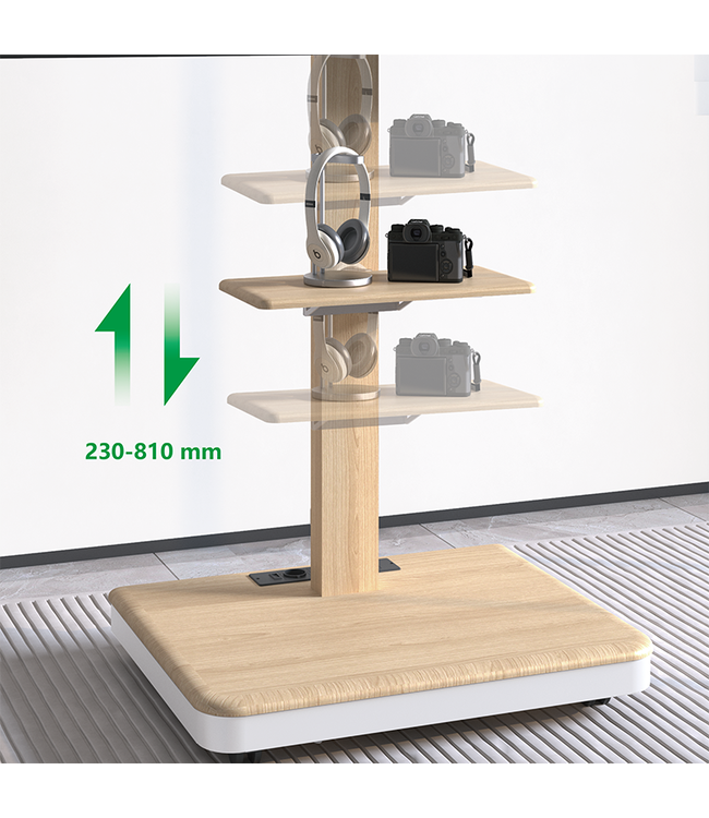 XTRARM XTRARM TV standaard Elite manueel wit beuken