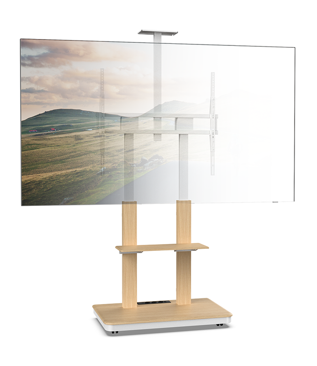 XTRARM XTRARM TV standaard Duolite manueel wit beuken