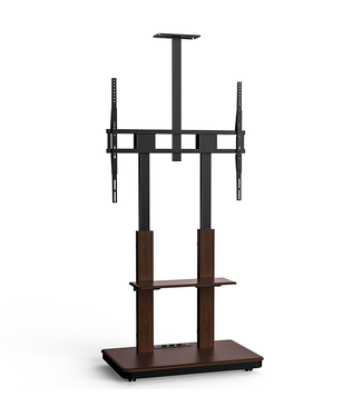  XTRARM XTRARM TV standaard Duolite elektrisch zwart walnoot