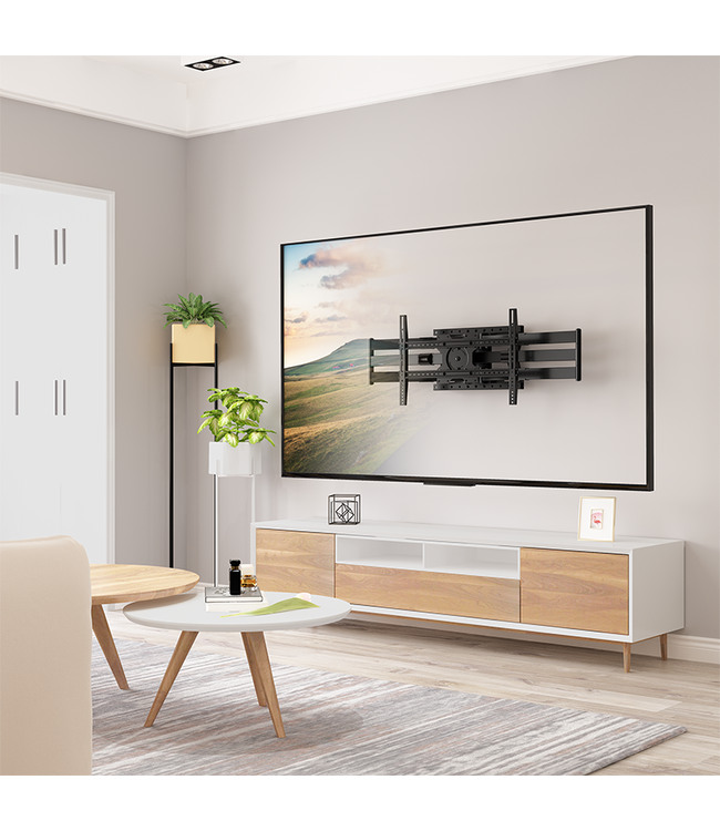 XTRARM XTRARM Cratos 120 cm double Rotate 600 TV beugel zwart